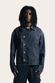 Denim Jacket Crossover Flap