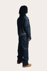 Denim Jacket Crossover Flap