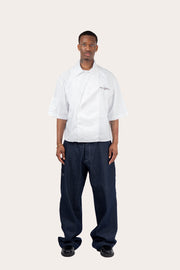 Shirt Crossover Flap Blanc