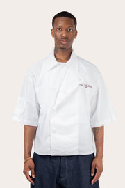 Shirt Crossover Flap Blanc