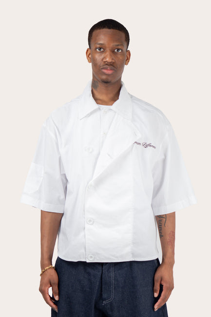 Shirt Crossover Flap Blanc