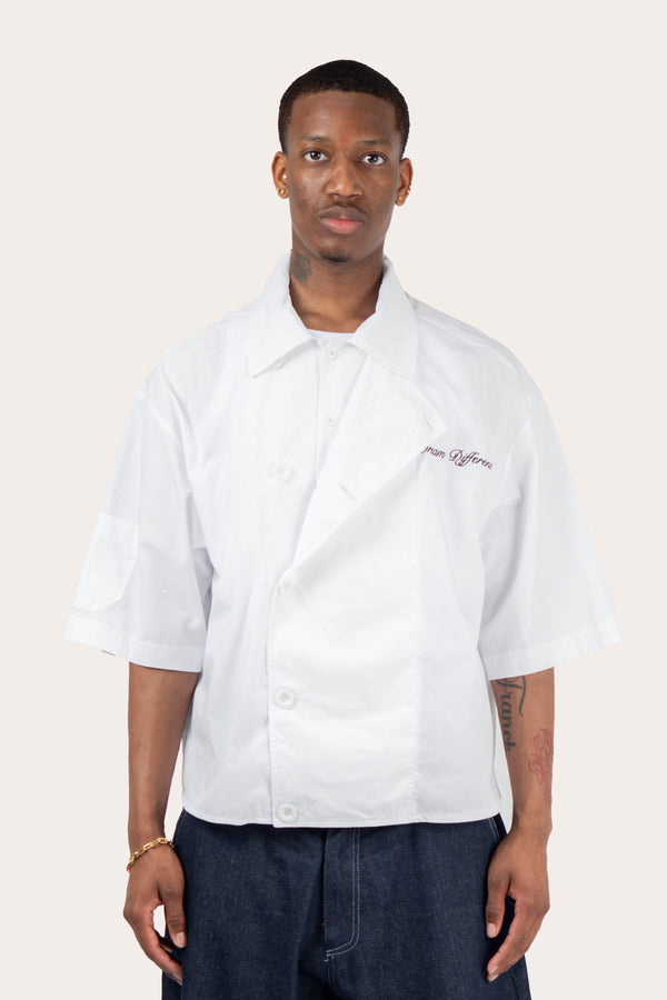 Shirt Crossover Flap Blanc