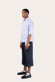 Shirt Crossover Flap Bleu