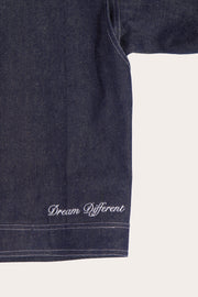 Denim Jacket Crossover Flap